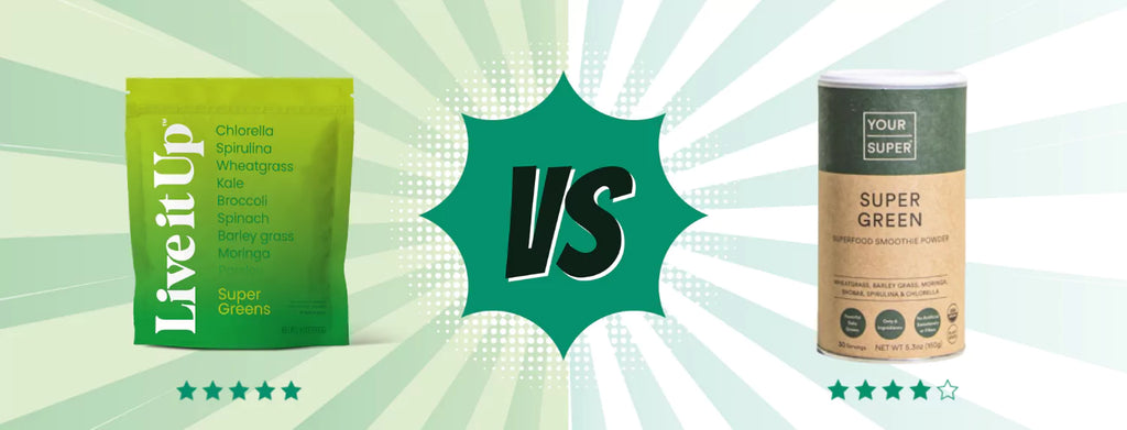 Your Super Super Green Mix vs. Live it Up Super Greens (Ensō), According to  a Dietitian